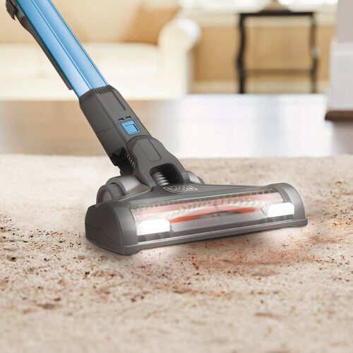 Black & Decker BHFEV362D scopa elettrica Senza sacchetto 0,75 L Blu, Titanio
