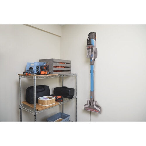 Black & Decker BHFEV362D scopa elettrica Senza sacchetto 0,75 L Blu, Titanio