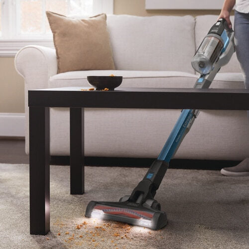 Black & Decker BHFEV362D scopa elettrica Senza sacchetto 0,75 L Blu, Titanio