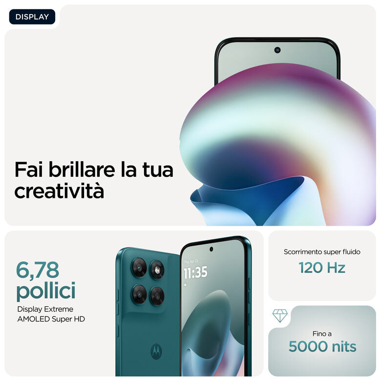 Motorola moto g77 17,3 cm (6.8") Dual SIM ibrida Android 16.0 5G USB tipo-C 8 GB 256 GB 5200 mAh Verde