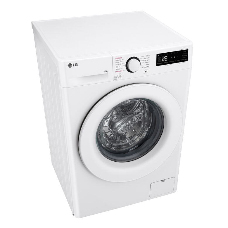 LG F4R3010NSWW Serie R3 Lavatrice A Libera Installazione 10 Kg, 1400 Giri, Lavaggio A Vapore, Allergy Care, Inverter Direct Drive, Classe A-10%, Bianco