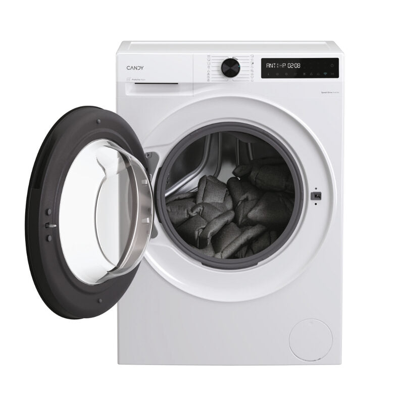 Candy ProWash 500, Lavatrice Carica Frontale 11 KG, 30% più efficente della classe A, 1400 giri, Bianco, Inverter, Vapore, Wi-Fi, Smart Wash, BR 411BL9-S