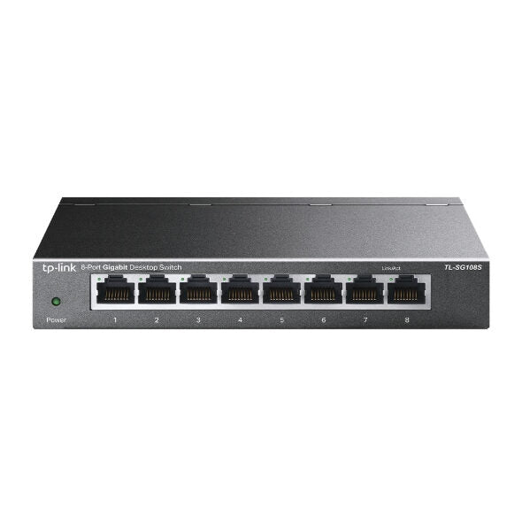 TP-Link TL-SG108S(UN) switch di rete Non gestito Gigabit Ethernet (10/100/1000) Desktop Nero
