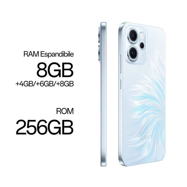 OPPO 14 F 5G Reno14 F Smartphone 5G 16,7 cm (6.57") Doppia SIM Android 15 USB tipo-C 8 GB 256 GB 6000 mAh Blu
