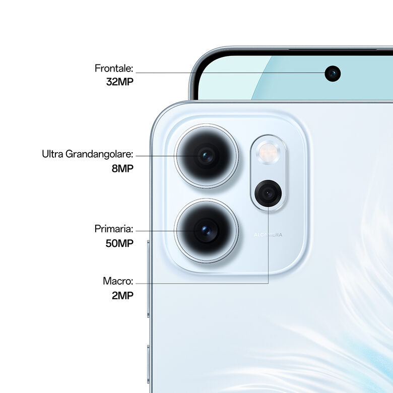 OPPO Reno14 FS Smartphone 5G 16,7 cm (6.57") Doppia SIM Android 15 USB tipo-C 12 GB 512 GB 6000 mAh Blu