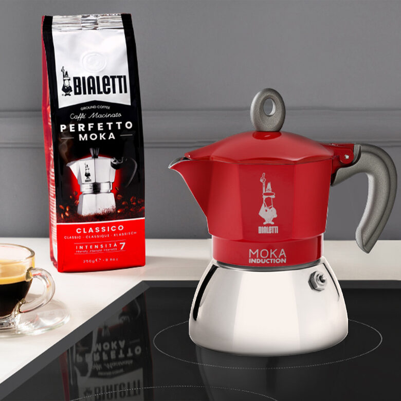Bialetti MOKA INDUCTION RED 4 TZ