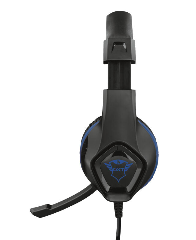 Trust GXT 404B Rana Auricolare Cablato A Padiglione Giocare Nero, Blu
