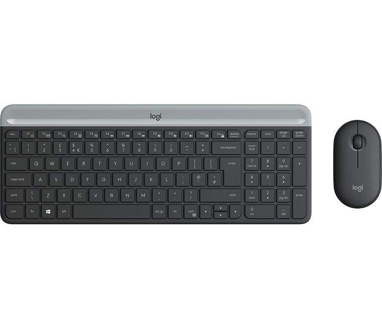 Logitech Slim Wireless Combo MK470 tastiera RF Wireless QWERTY Italiano Grafite
