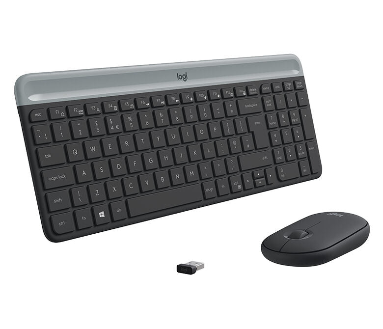 Logitech Slim Wireless Combo MK470 tastiera RF Wireless QWERTY Italiano Grafite