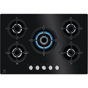 Electrolux EGG7537K Nero Da incasso 75 cm Gas 5 Fornello(i)