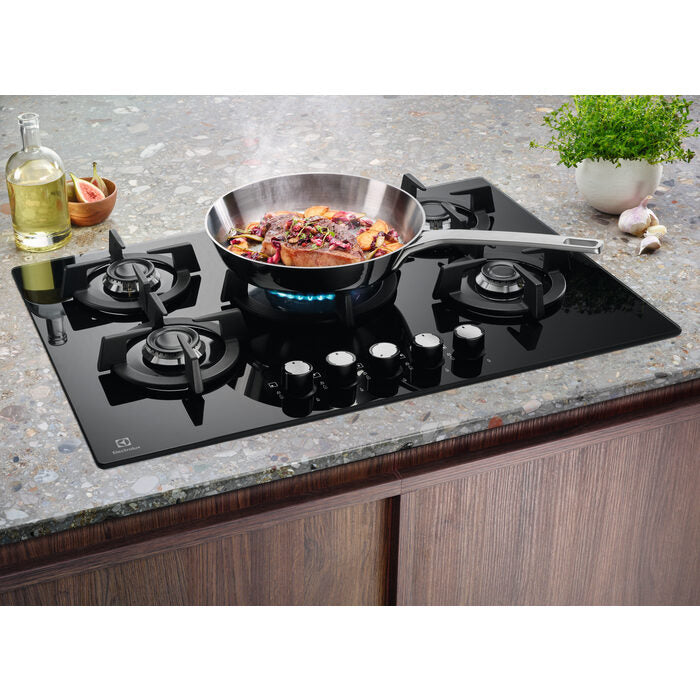 Electrolux EGG7537K Nero Da incasso 75 cm Gas 5 Fornello(i)