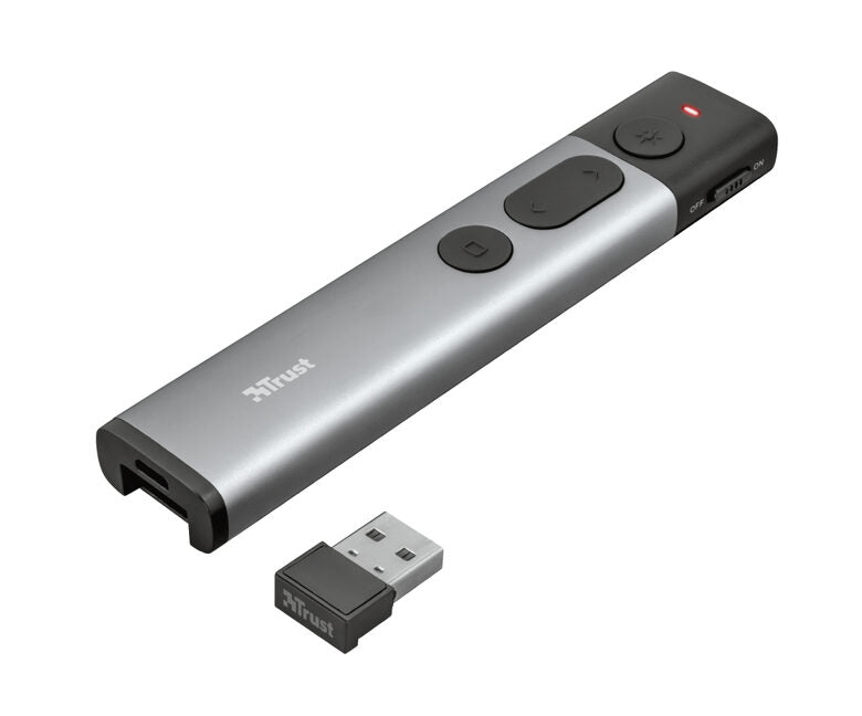 Trust Kazun puntatore wireless RF Alluminio, Nero
