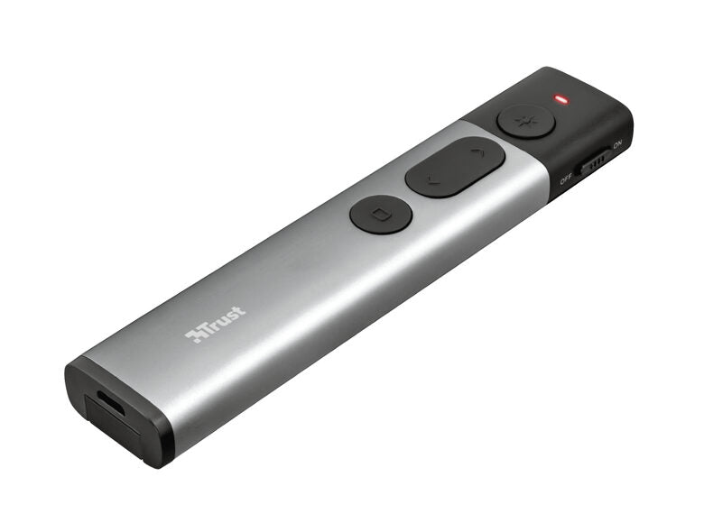 Trust Kazun puntatore wireless RF Alluminio, Nero