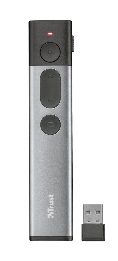Trust Kazun puntatore wireless RF Alluminio, Nero