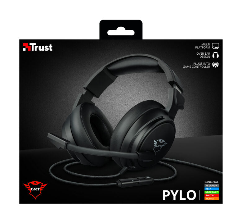 Trust GXT 433 Pylo Auricolare Cablato A Padiglione Giocare Nero