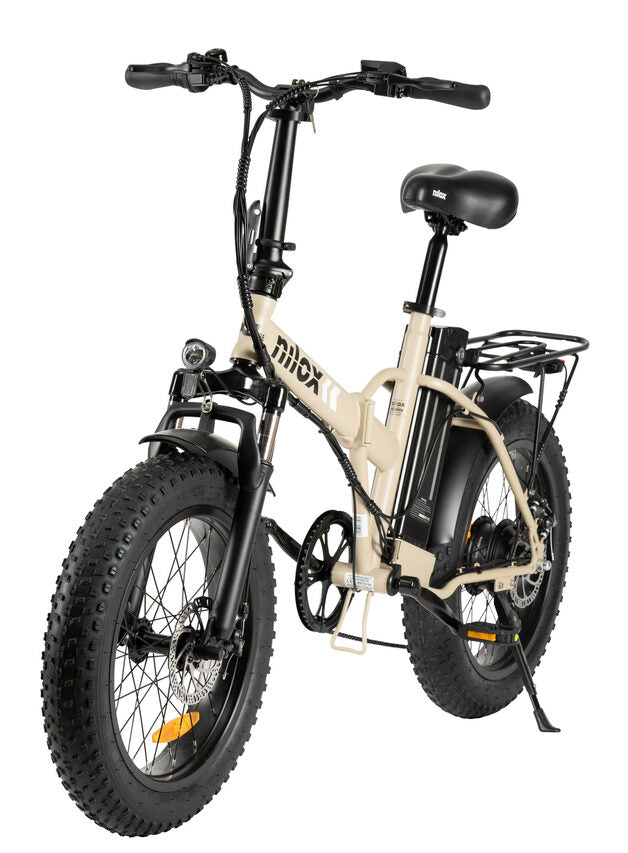 Nilox E-Bike X8 SE Bici Elettrica Pedalata Assistita Pieghevole Gomme 20" Fat, Doppio Freno a Disco