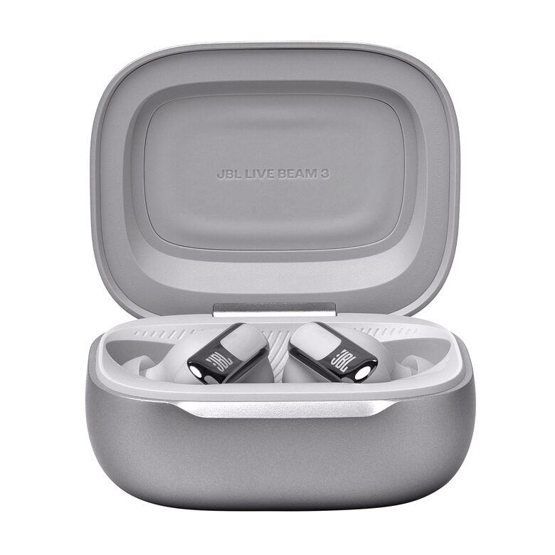 JBL Live Beam 3 Auricolare Wireless In-ear Chiamate/Musica/Sport/Tutti i giorni Bluetooth Argento