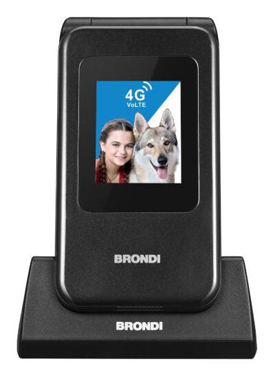 Brondi 10281080 cellulare 7,11 cm (2.8") Nero, Metallico Telefono cellulare basico