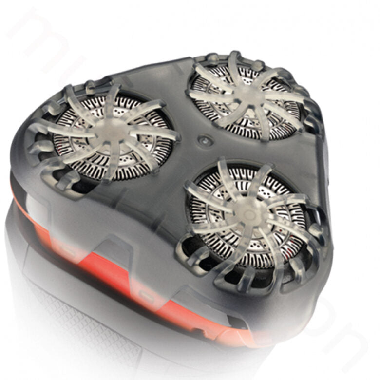 Remington R3000 rasoio elettrico Rotazione Trimmer Nero, Rosso