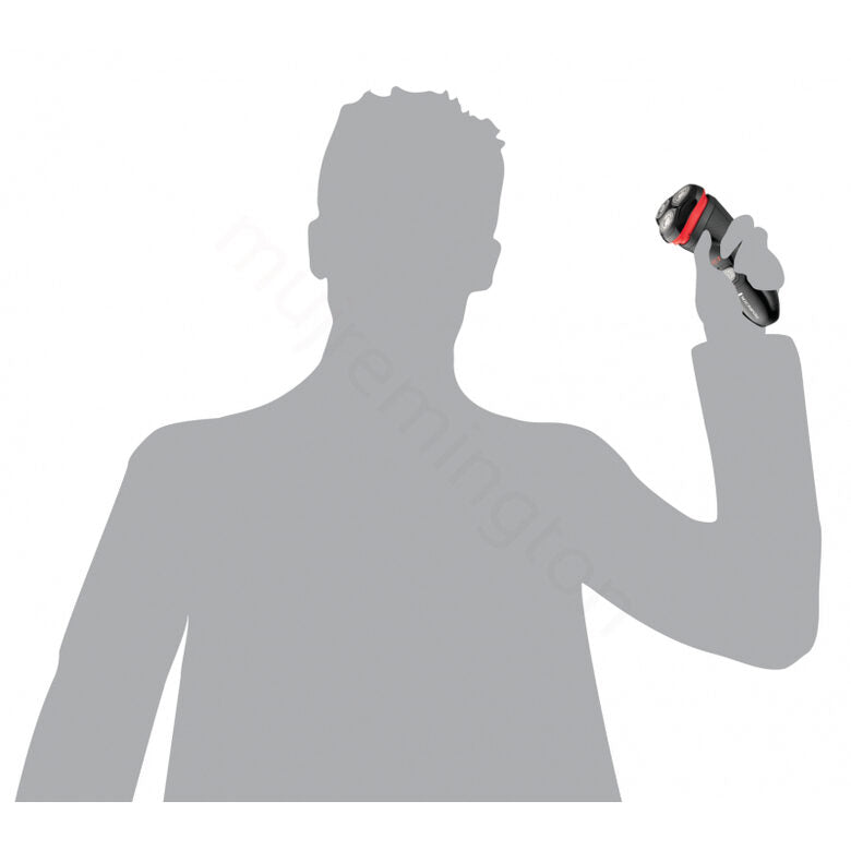 Remington R3000 rasoio elettrico Rotazione Trimmer Nero, Rosso