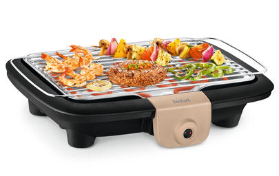 Tefal EasyGrill BG90C8 barbecue per l'aperto e bistecchiera Da tavolo Elettrico Nero, Grigio talpa 2300 W