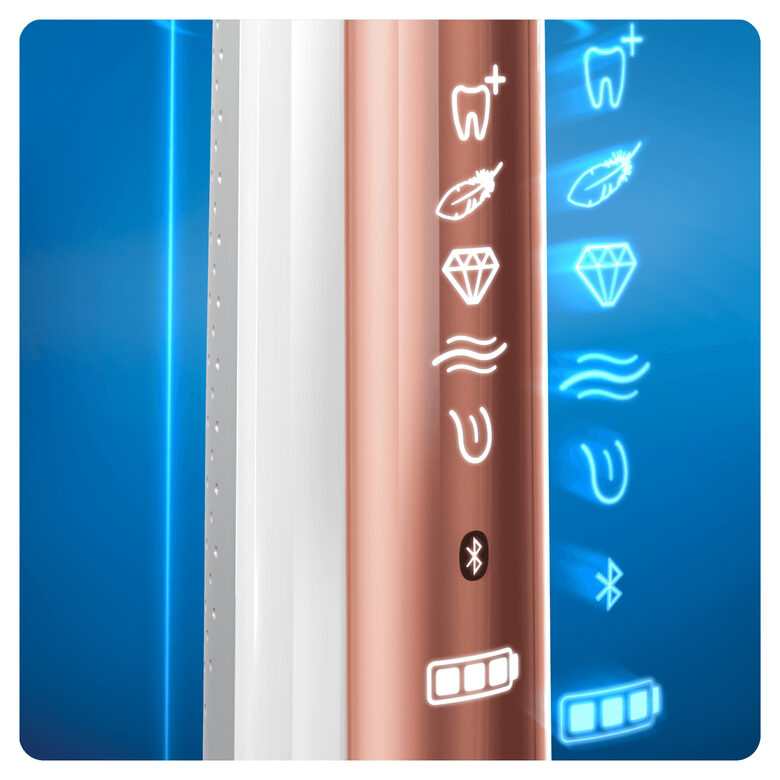 Oral-B Genius 10900N Spazzolini Elettrici Oro Rosa E Nero
