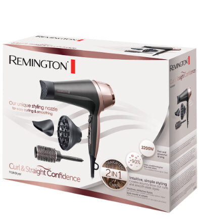 Remington D5706 asciuga capelli 2200 W Nero, Oro rosa