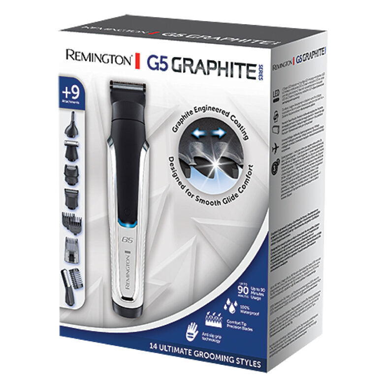 Remington GRAPHITE SERIES G5 rasoio da uomo Nero, Argento