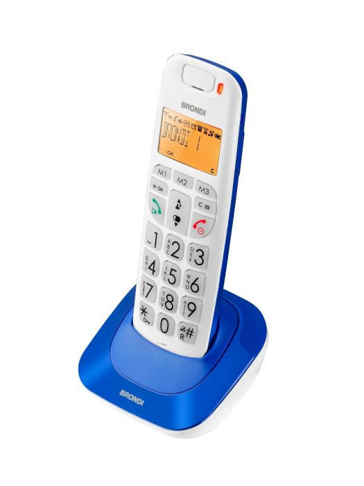 Brondi Bravo Bright Telefono DECT Identificatore di chiamata Blu