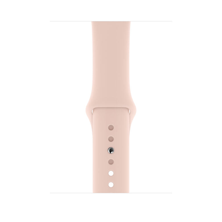 Apple Watch Series 5 GPS + Cellular, 44mm in alluminio oro con cinturino Sport Rosa sabbia