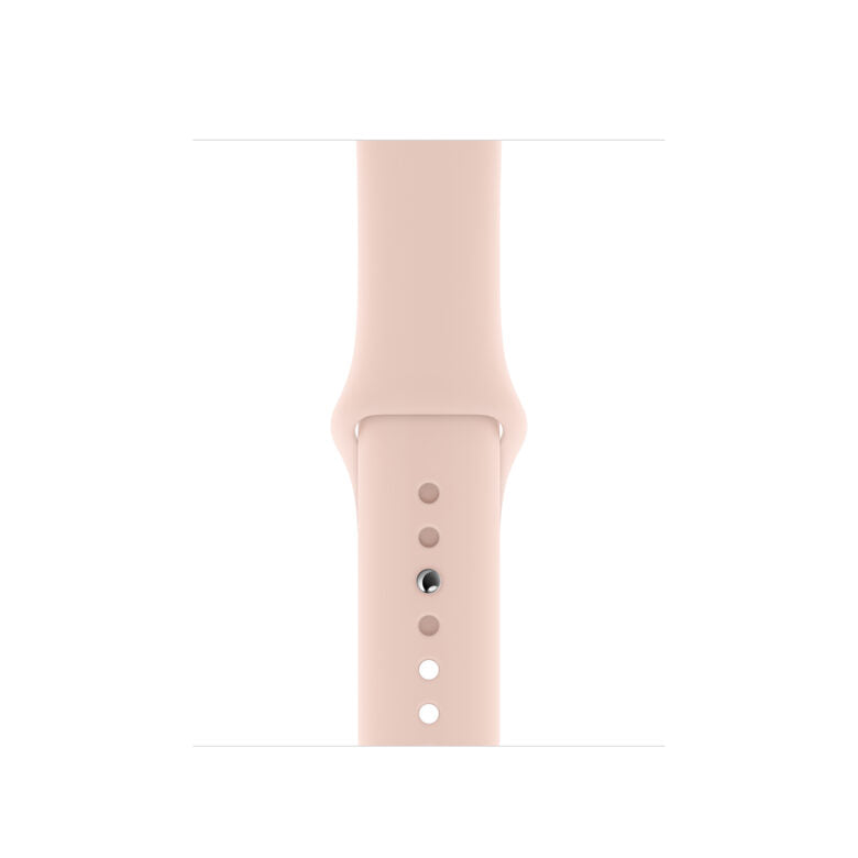 Apple Watch Series 5 GPS, 40mm in alluminio oro con cinturino Sport Rosa sabbia