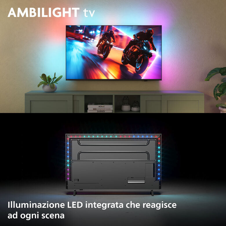 Philips Ambilight TV 55MLED920 4K QD MiniLED 139cm 55" Smart TV Dolby Vision and Dolby Atmos Titan OS