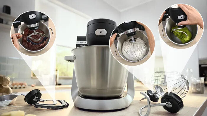 Bosch Serie 6 MUMS6ZS17 Macchina da Cucina 1600 W Nero, Inox spazzolato
