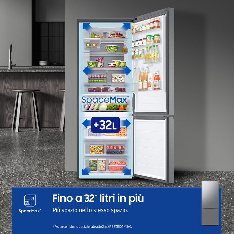 Samsung RB53DG706CS9 frigorifero con congelatore Libera installazione 538 L C Metallico, Stainless steel