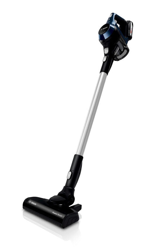 Bosch Serie 6 BBS611PCK aspirapolvere senza filo Blu, Argento Senza sacchetto
