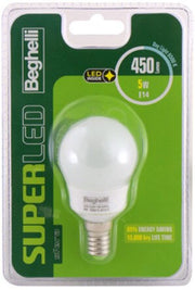 Beghelli Sfera Super LED E14 Lampadina a risparmio energetico 5 W F