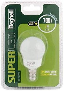 Beghelli Sfera Super LED E14 Lampadina a risparmio energetico 7 W F