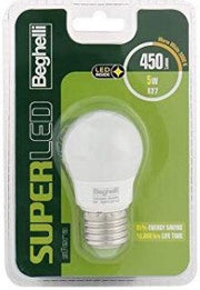 Beghelli Sfera Super LED E27 Lampadina a risparmio energetico 5 W F