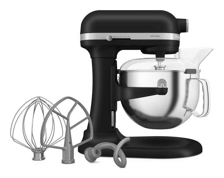 KITCHENAID 5KSM60SPXEBM IMPASTATRICE, 375 W, capacità ciotola 5,6 l, Nero