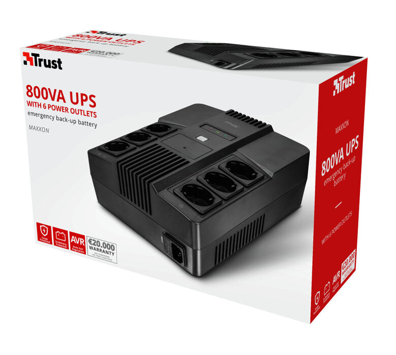 Trust Maxxon 0,8 kVA 6 presa(e) AC