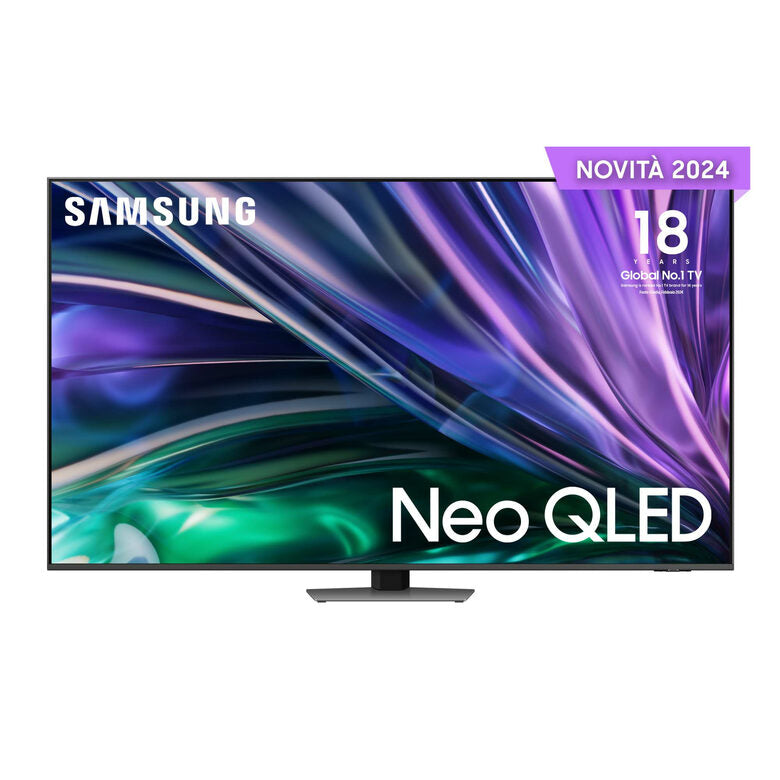 Samsung QE65QN85DBTXZT Televisione Smart TV 65 Pollici Qled 4K Neo Dolby Atmos Carbon Silver Processore NQ4 AI GEN2Tecnologia Quantum Matrix Simple Chamfer Design