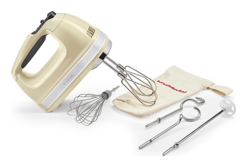 KitchenAid 5KHM9212EAC Sbattitore manuale 85 W Crema, Argento