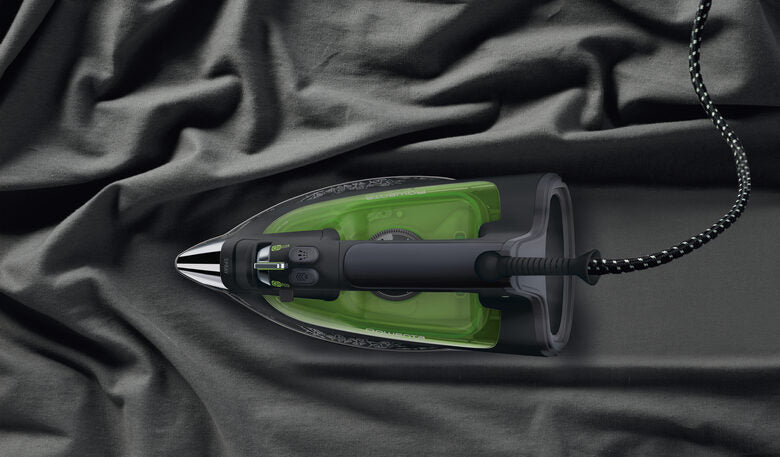 Rowenta Eco Intelligence DW6030 Ferro da Stiro a Vapore, 2500 W, Plastica, Nero/Verde