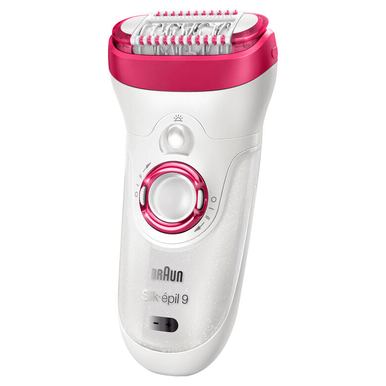 Braun Silk-épil 9 81676497 epilatore 40 pinzette Rosa, Bianco