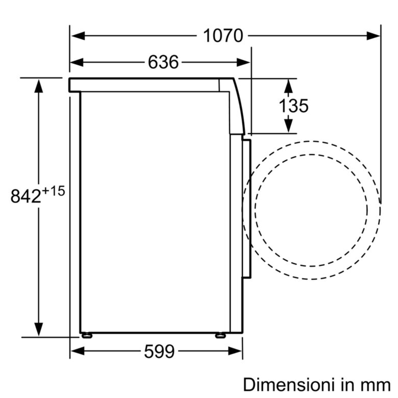 Bosch Serie 4 WTH83008II asciugatrice Libera installazione Caricamento frontale 8 kg A+ Bianco