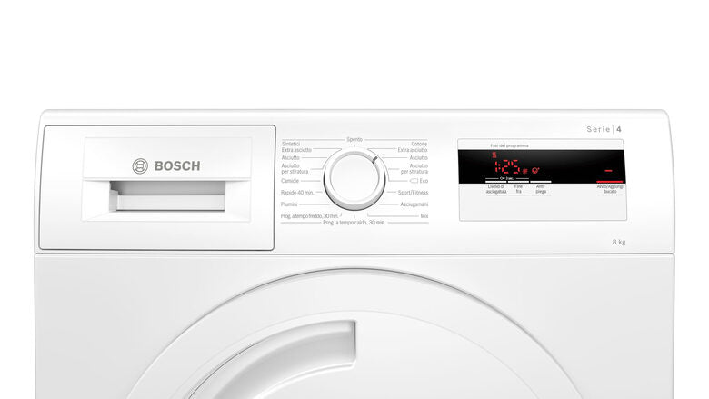 Bosch Serie 4 WTH83008II asciugatrice Libera installazione Caricamento frontale 8 kg A+ Bianco