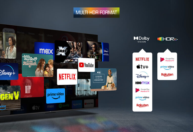 TCL 43C655 Televisione Smart TV 43 Pollici Qled 4K Serie C6 Dolby Vision Atmos Google TV