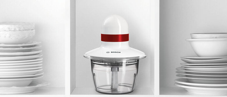 Bosch MMRP1000 tritaverdure elettrico 0,8 L 400 W Rosso, Trasparente, Bianco