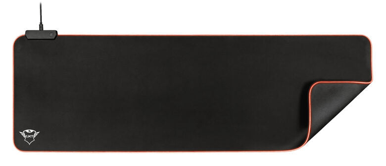Trust GXT 764 Glide-Flex XXL RGB Tappetino per mouse per gioco da computer Nero