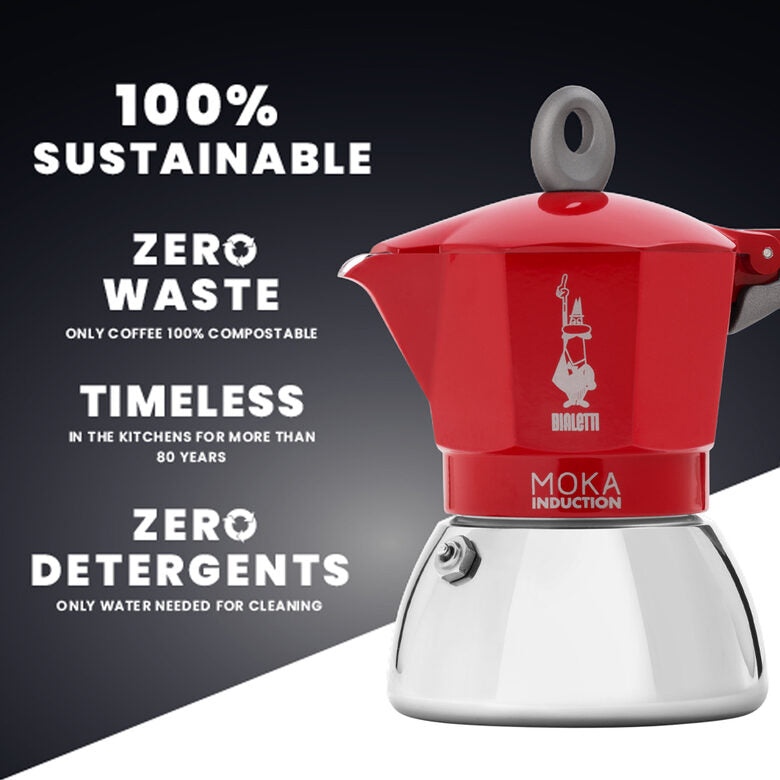 Bialetti MOKA INDUCTION RED 4 TZ